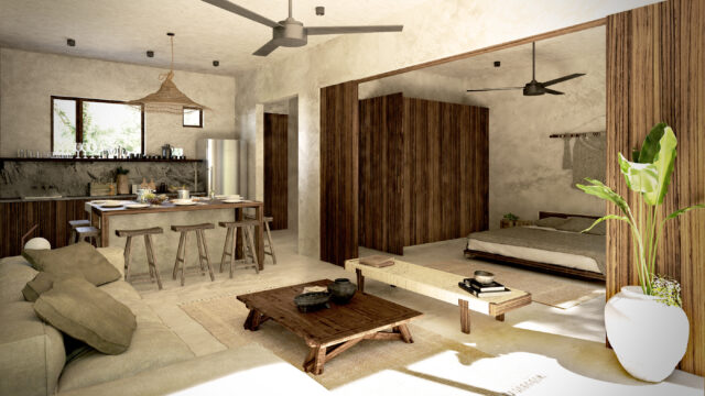 Green Paradise Villa with lock off system in Tulum