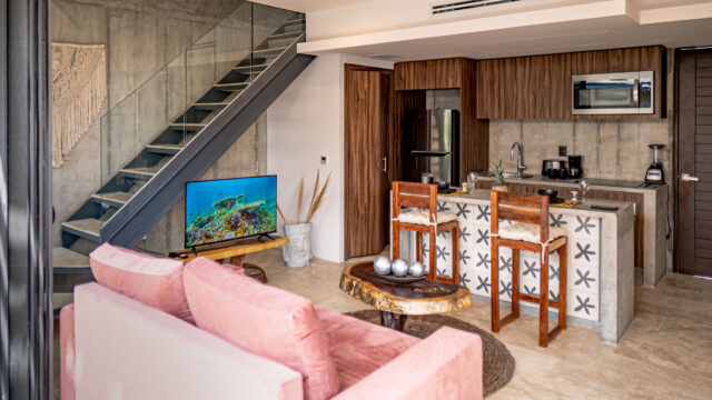 Loft Penthouse in Xalet Tulum, the only development with a natural cenote