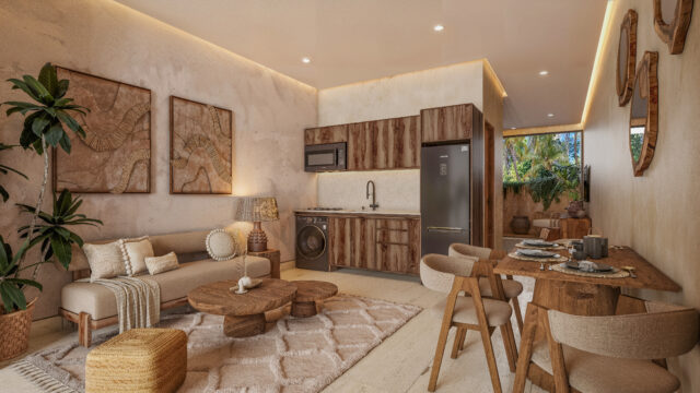 2-Bedrooms Apartment with Private Pool in Tulum – Ideal for Vacation Rentals and High Appreciation Potential