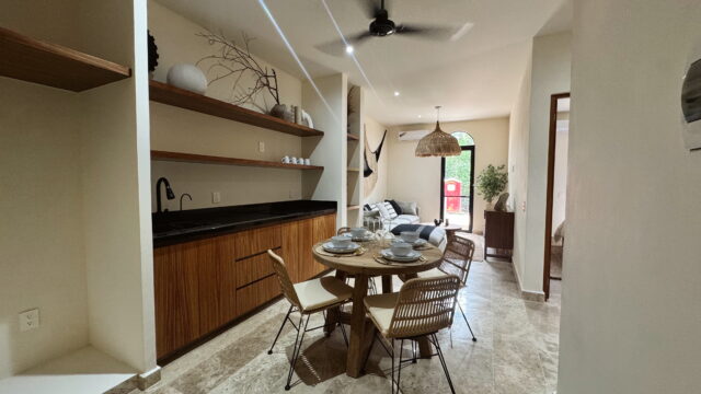 Ground Floor One-Bedroom Unit with Terrace in Tulum