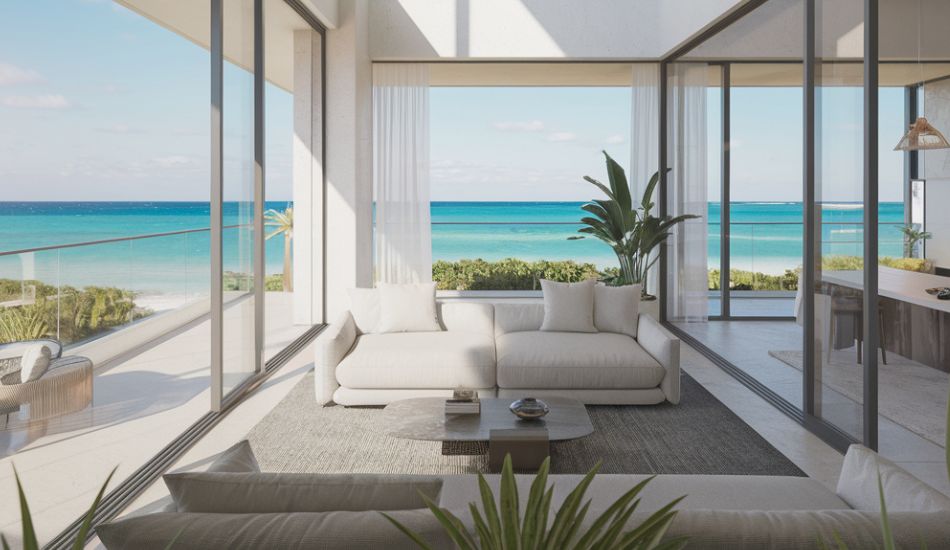 Beachfront condo in Riviera Maya with ocean view