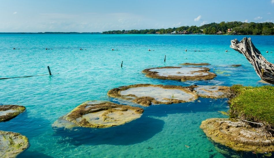 Bacalar Lagoon โ best beaches for investment in Mexico with turquoise water